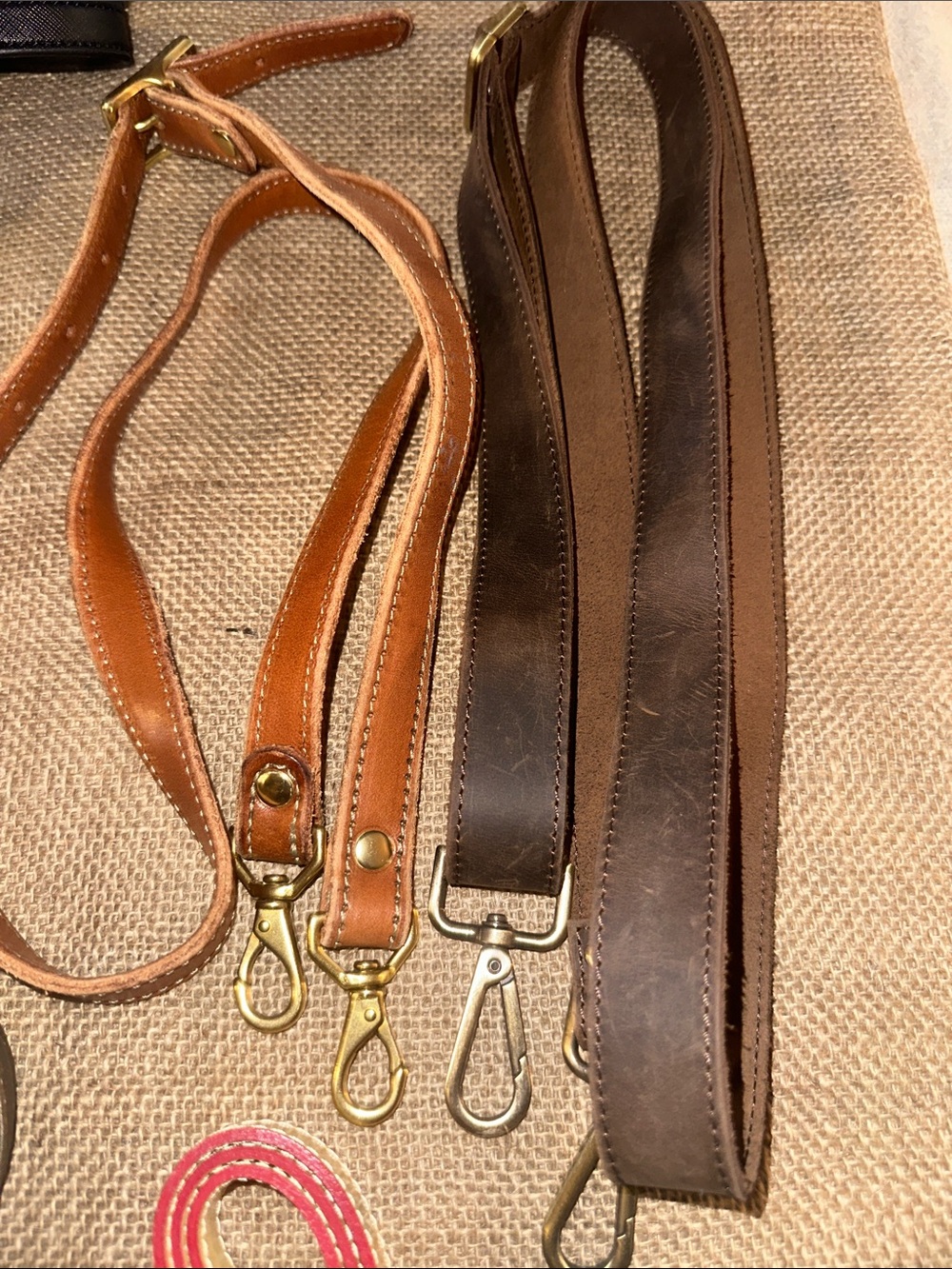 Lot of 11 Purse Straps Women Multi Color/Style Replacement Crossbody leather - Picture 8 of 13